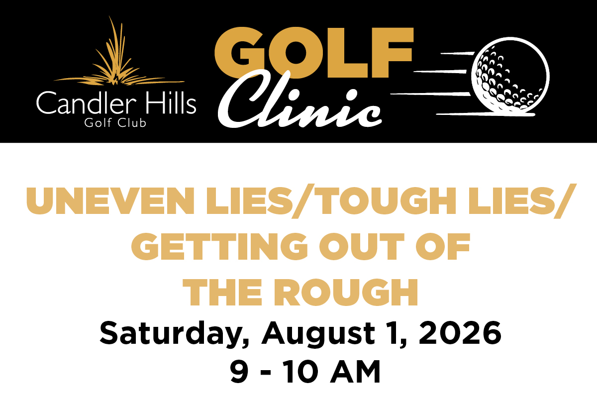 Uneven Lies, Tough Lies, Getting Out of the Rough Golf Clinic at Candler Hills Golf Club